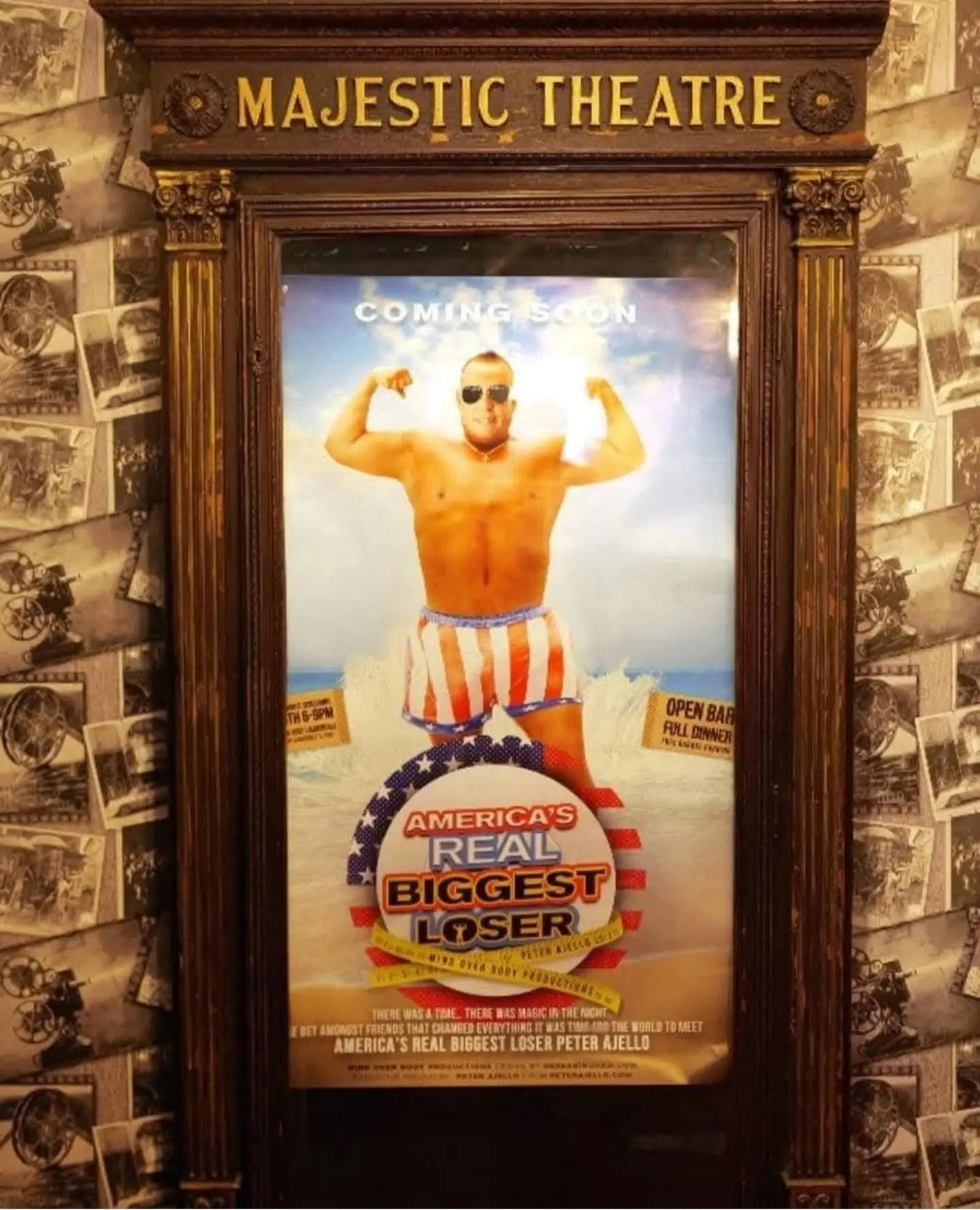 America’s Real Biggest Loser poster displayed at the Majestic Theatre